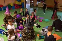 Pikniková svačinka před Halloweenem