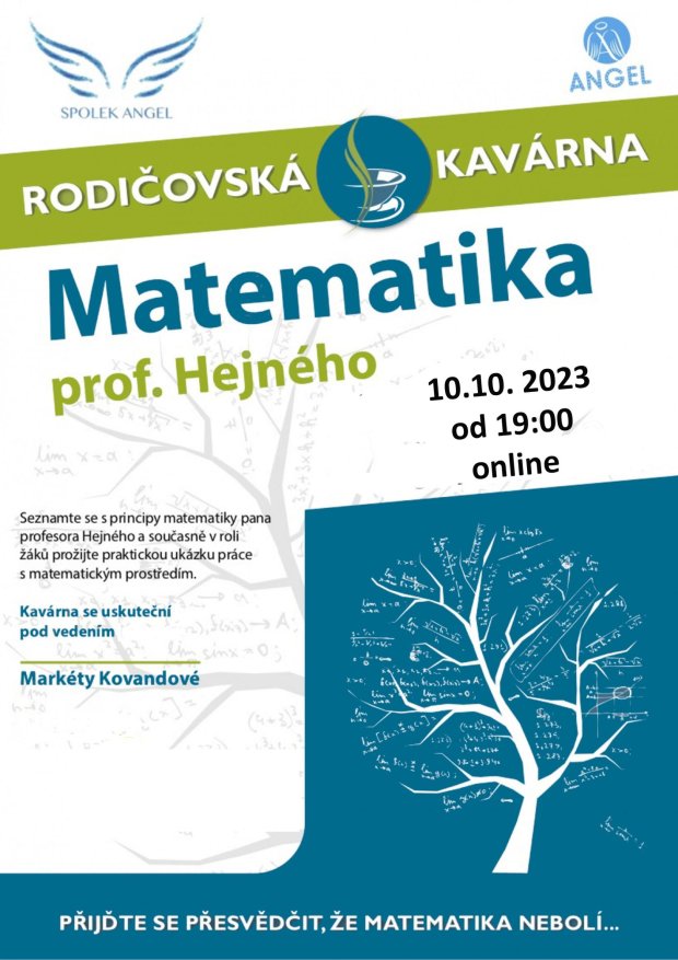 Rodičovská kavárna na téma Matematika podle profesora Hejného